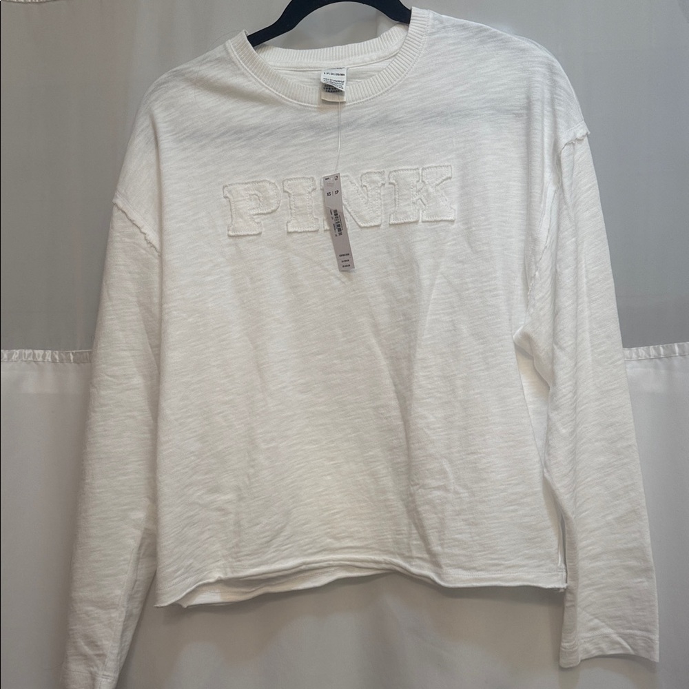 PINK  by Victoria’s Secret White Long Sleeve Top